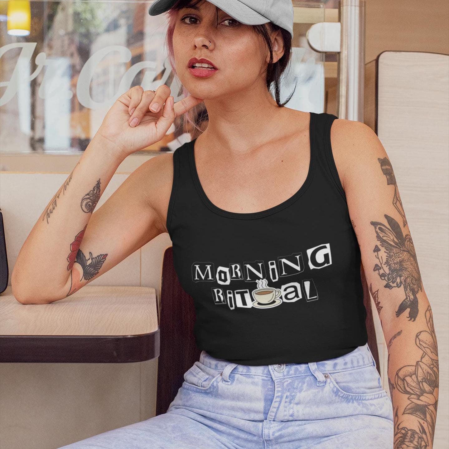 Morning Ritual Coffee Tank Top, Coffee Lover Shirt
