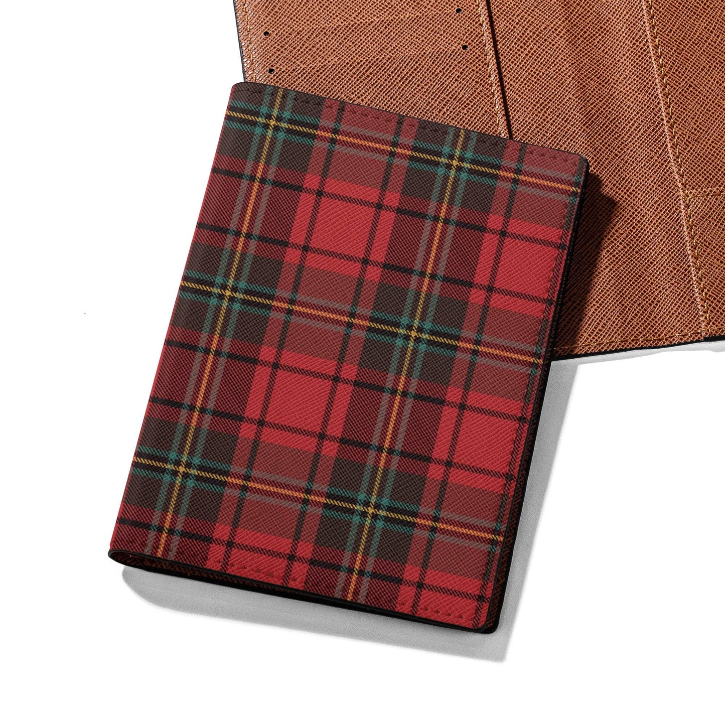 Red Tartan Passport Holder Plaid Passport Cover Travel Gift Scottish Tartan