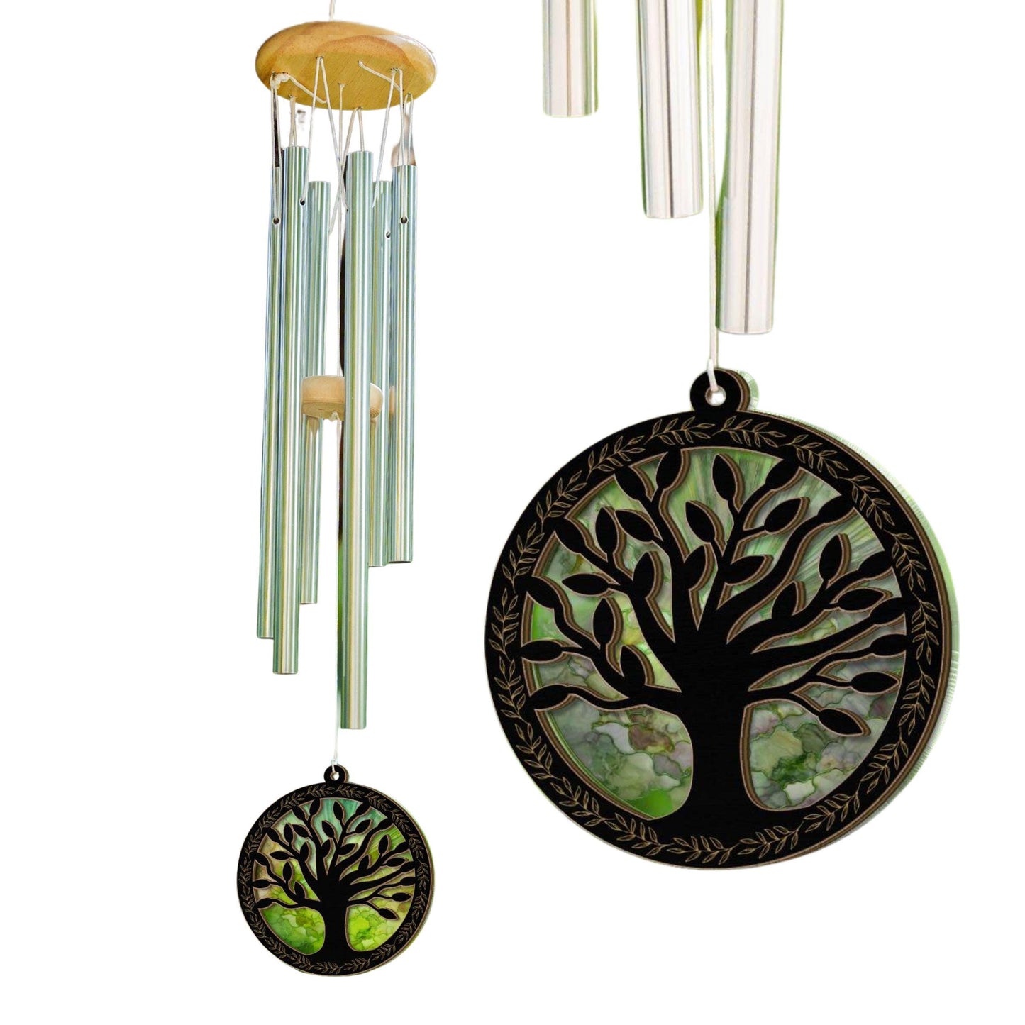 Tree of Life Wind Chime Suncatcher, Protection Home Decor Housewarming Gift