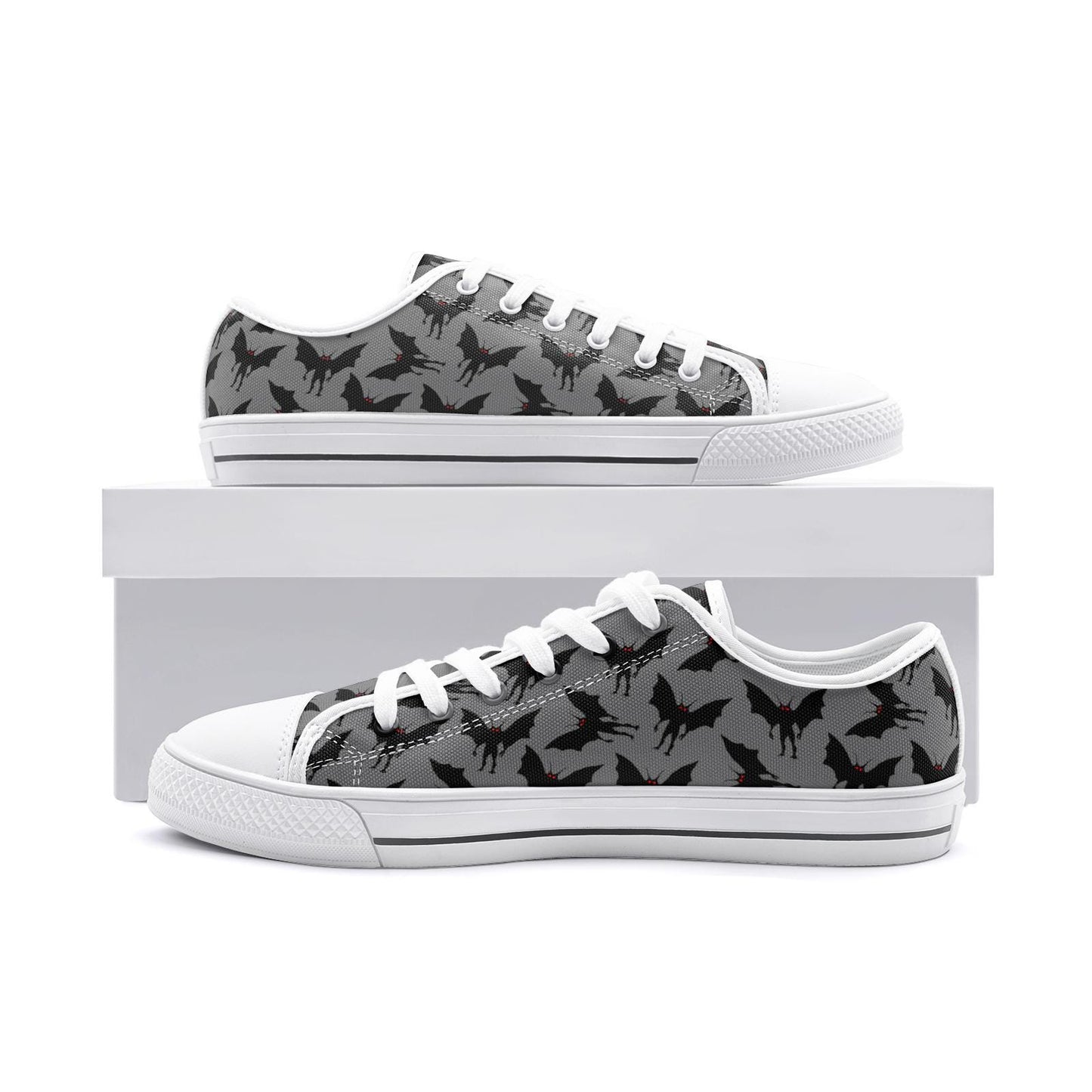 Mothman Sneakers Cryptid Unisex Low Top Canvas Shoes Moth Man