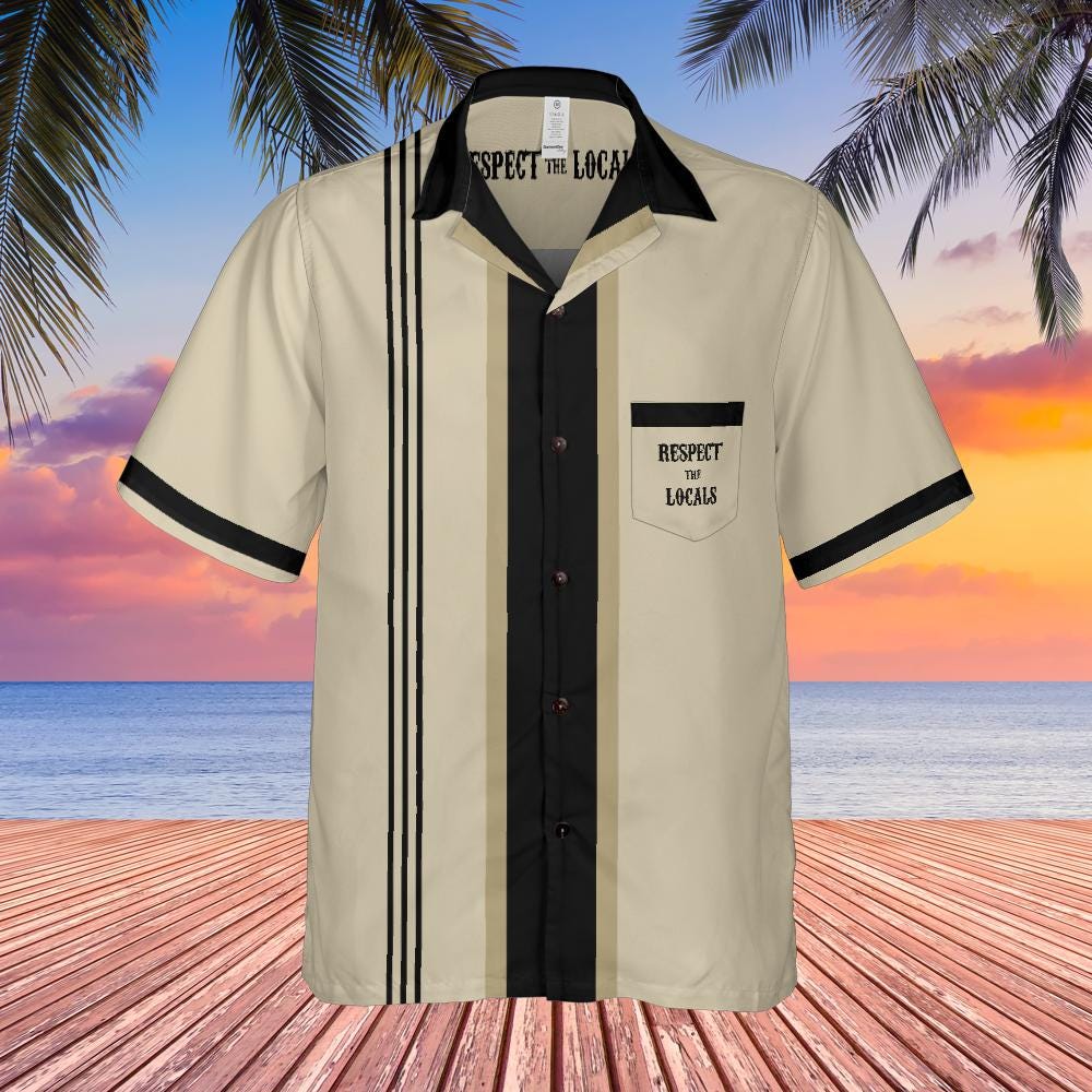 Coyote Button Up Shirt with Pocket, Coyote Respect The Locals Hawaiian Shirt Coyote Bowling Shirt
