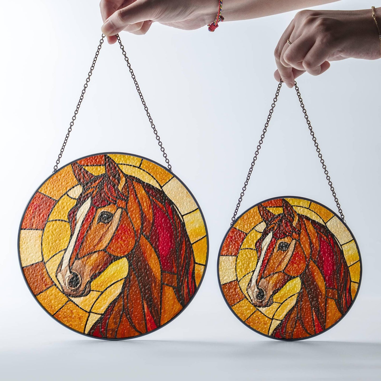 Horse Stained Glass SunCatcher Horse Light Catcher Window Hanging Home Decor