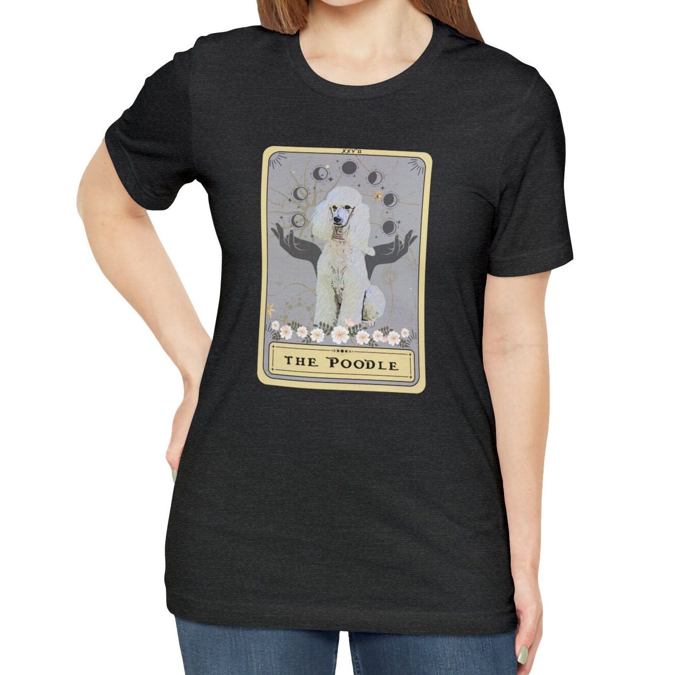 White Poodle Tarot Card Shirt Dog Lover
