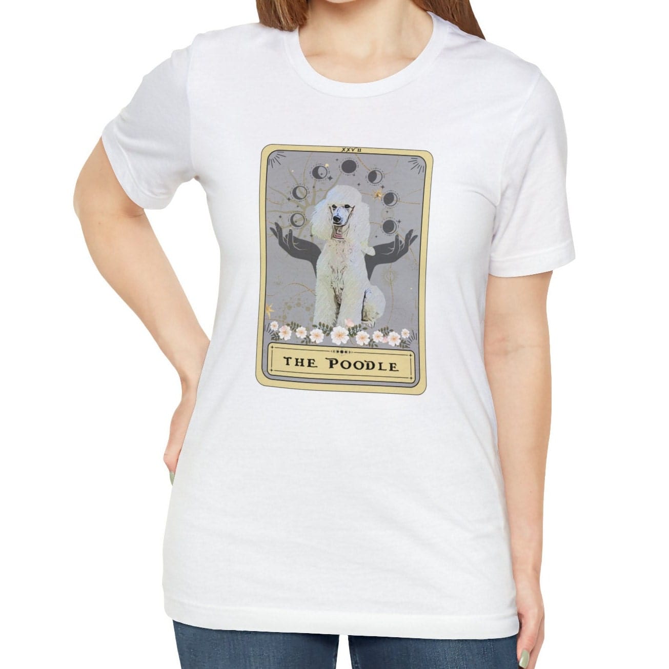 White Poodle Tarot Card Shirt Dog Lover