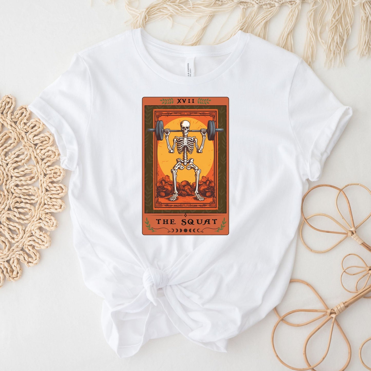 The Squat Tarot Card Shirt Bodybuilder Weightlifting