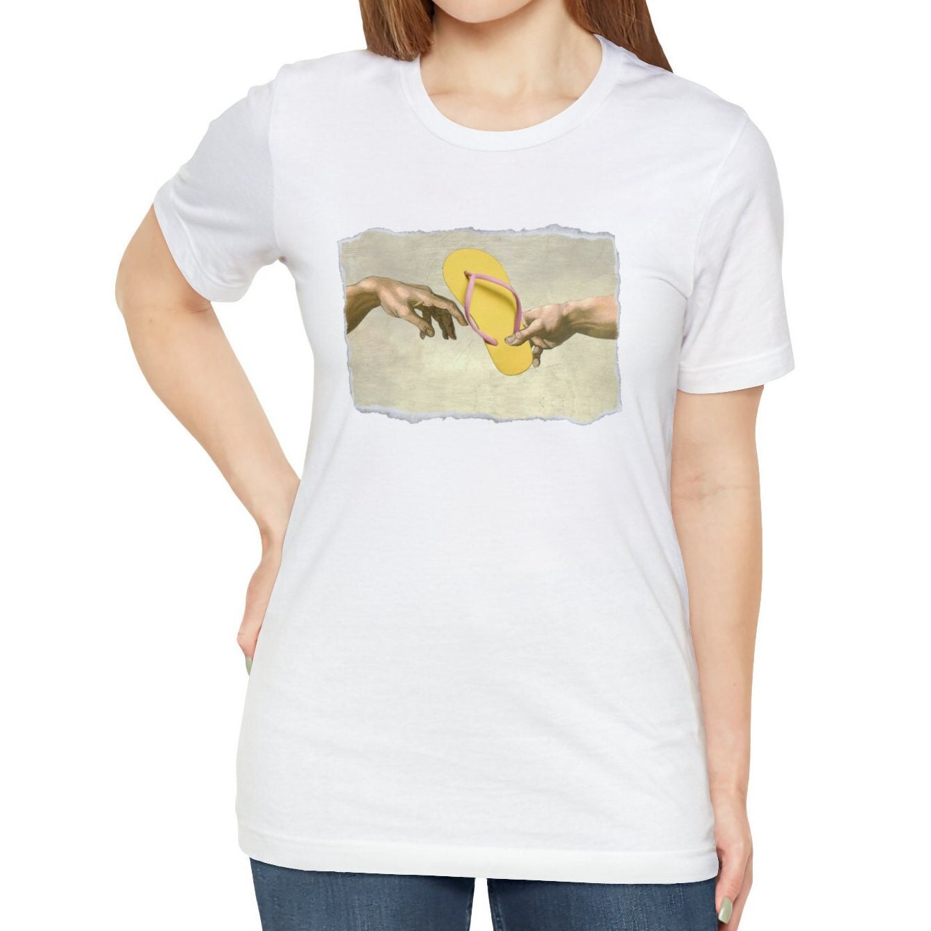 The Creation Of Flip Flop Shirt