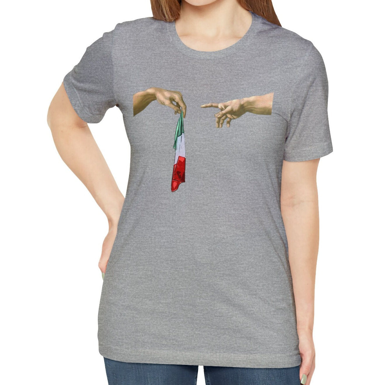 Italy Flag Shirt, The Creation of Adam