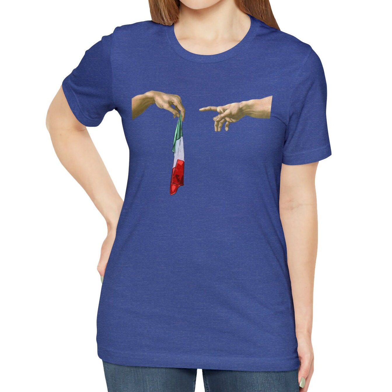 Italy Flag Shirt, The Creation of Adam