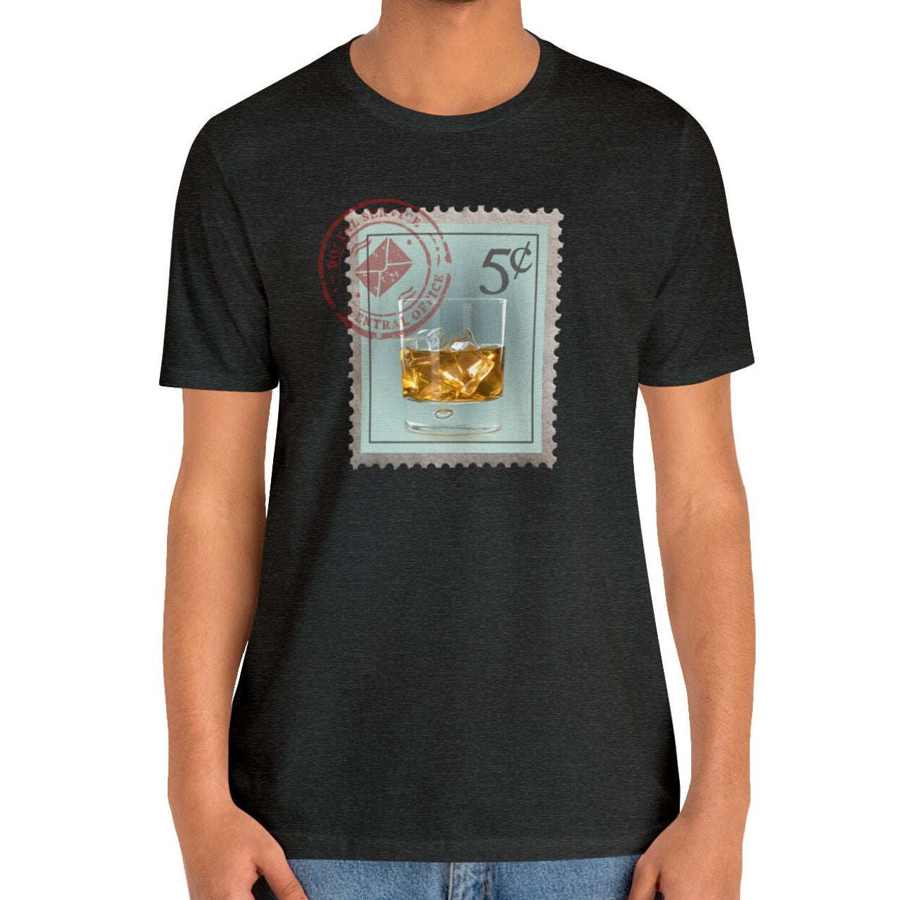 Whiskey Postage Stamp Shirt