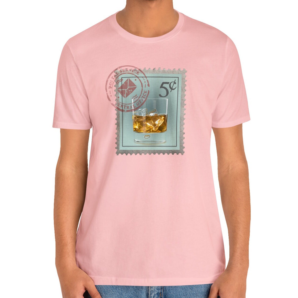 Whiskey Postage Stamp Shirt