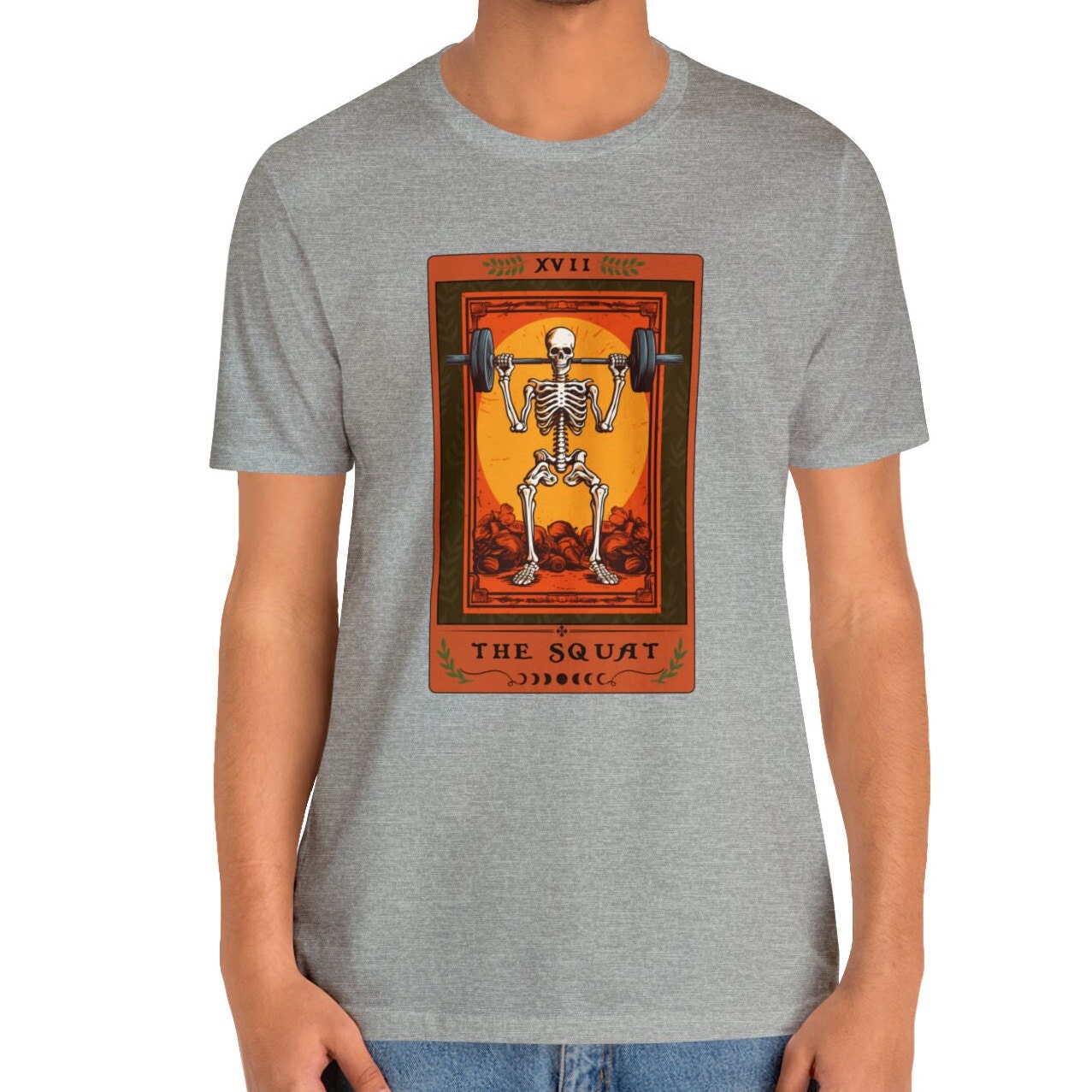 The Squat Tarot Card Shirt Bodybuilder Weightlifting
