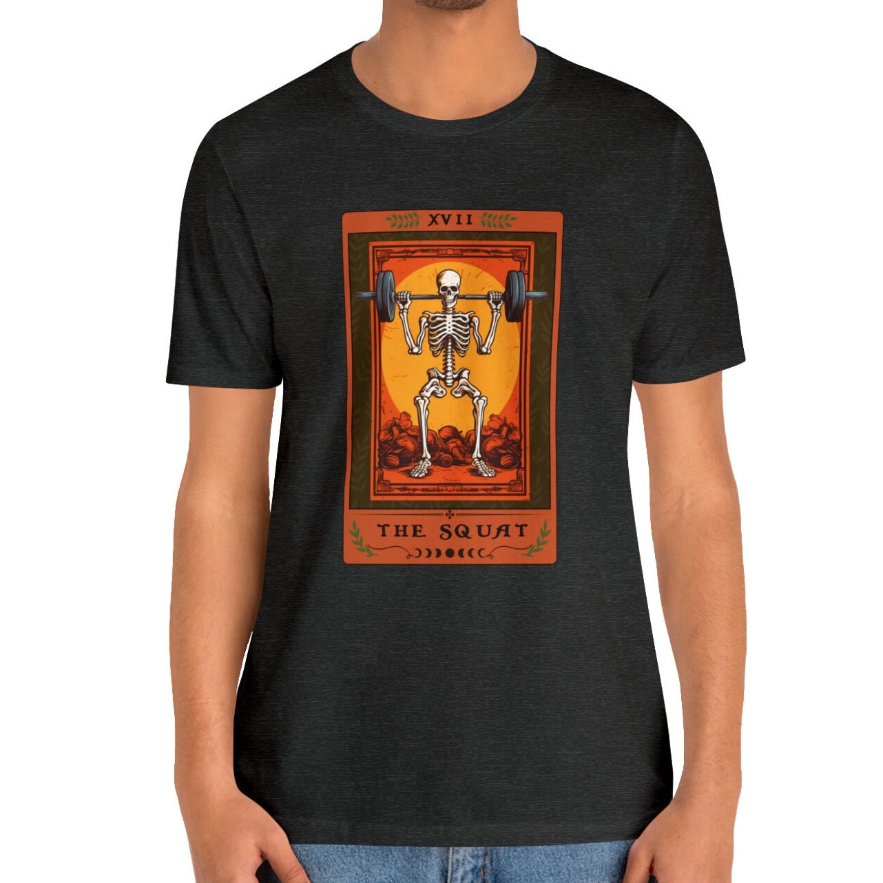 The Squat Tarot Card Shirt Bodybuilder Weightlifting