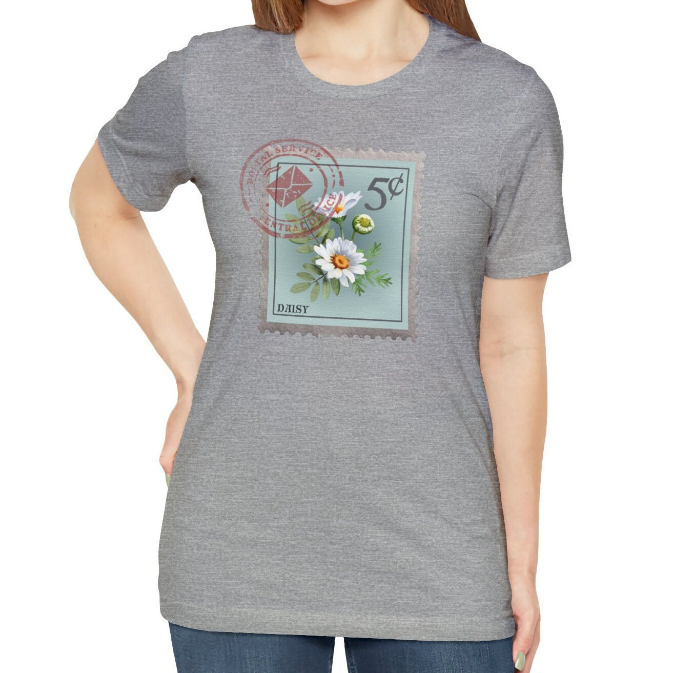 Daisy Flower Postage Stamp Shirt