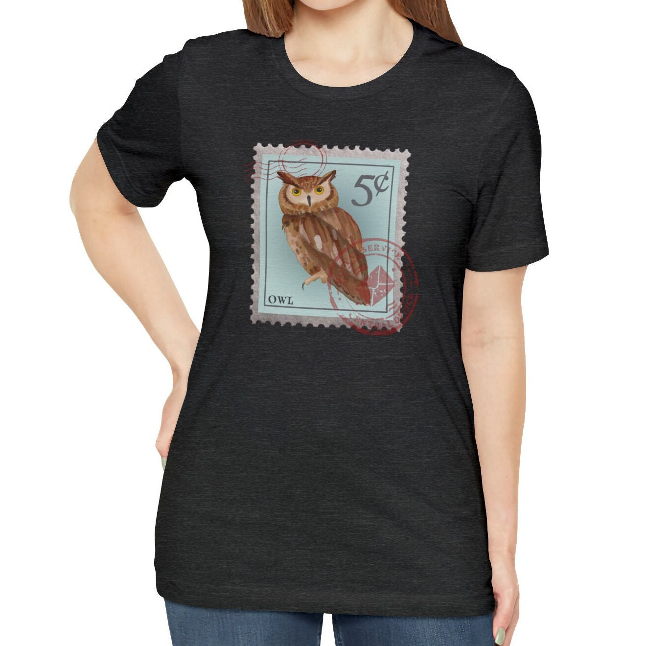 Owl Shirt Postage Stamp