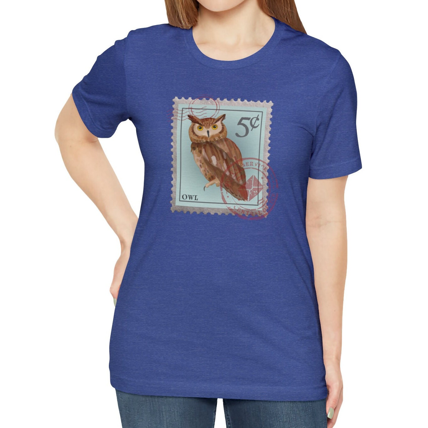 Owl Shirt Postage Stamp