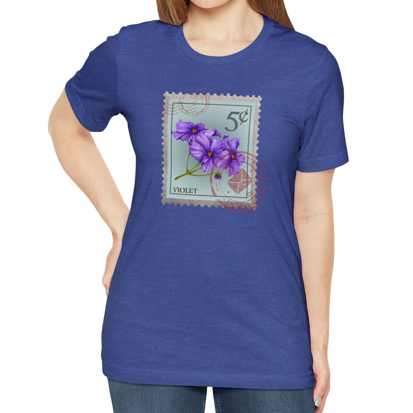February Birth Month Flower Shirt, Violet