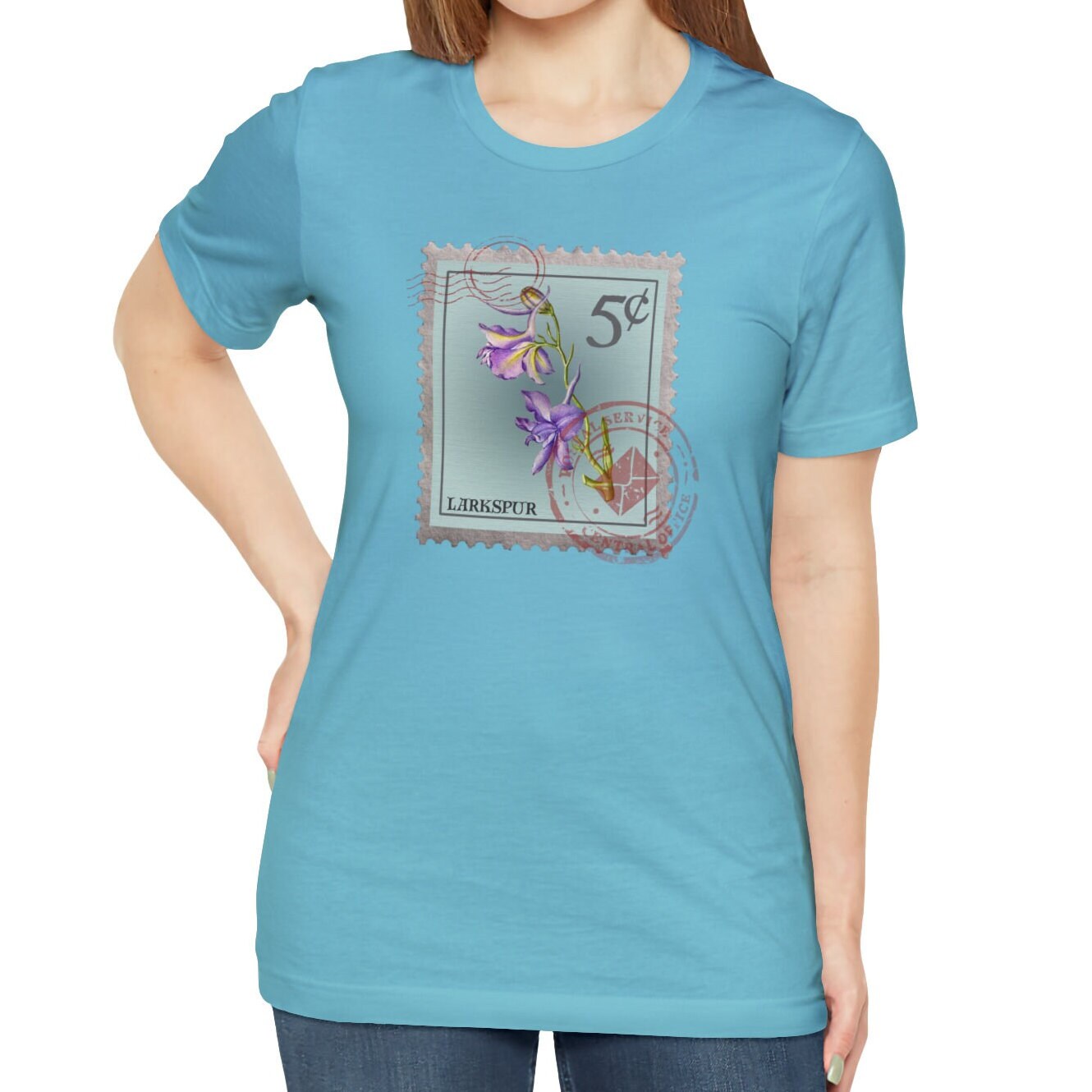 July Birth Month Flower Shirt, Larkspur