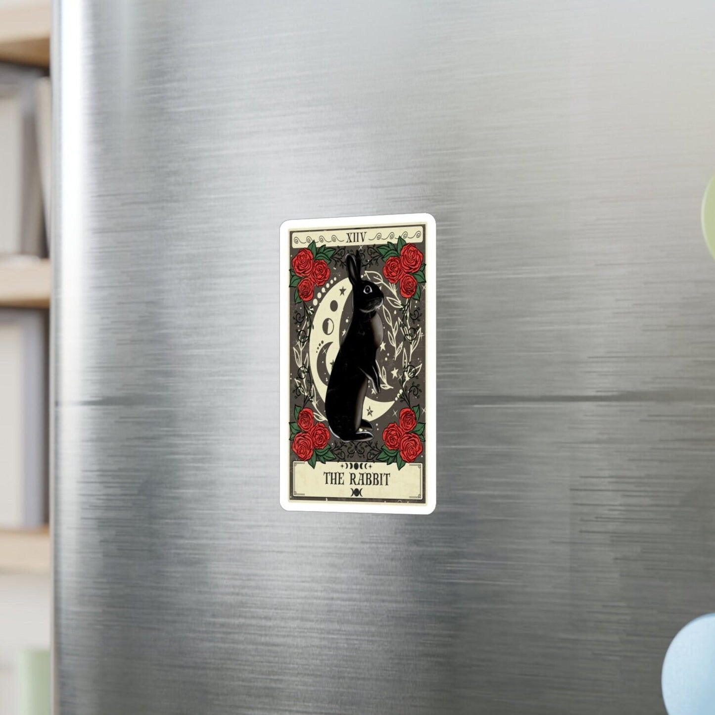 Rabbit Tarot Card Sticker, 3" x 4"