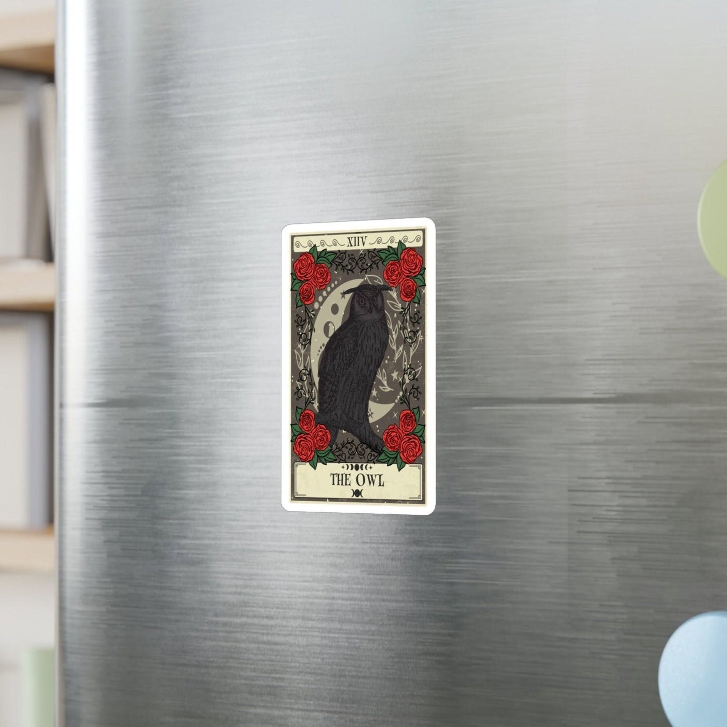 Owl Tarot Card Sticker 3" x 4"