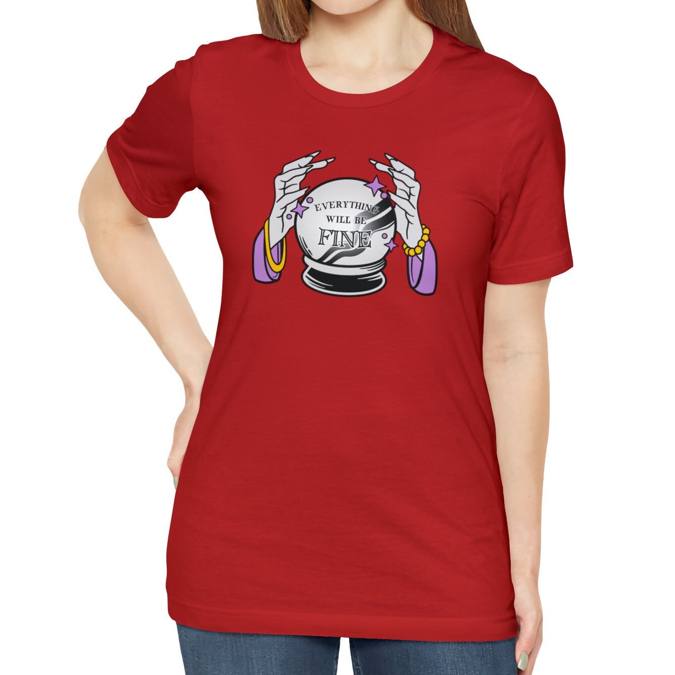 Everything Will Be Fine Crystal Ball Shirt, Fortune Teller