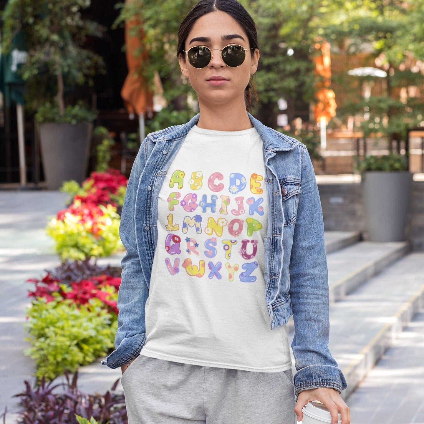Flower Alphabet Shirt
