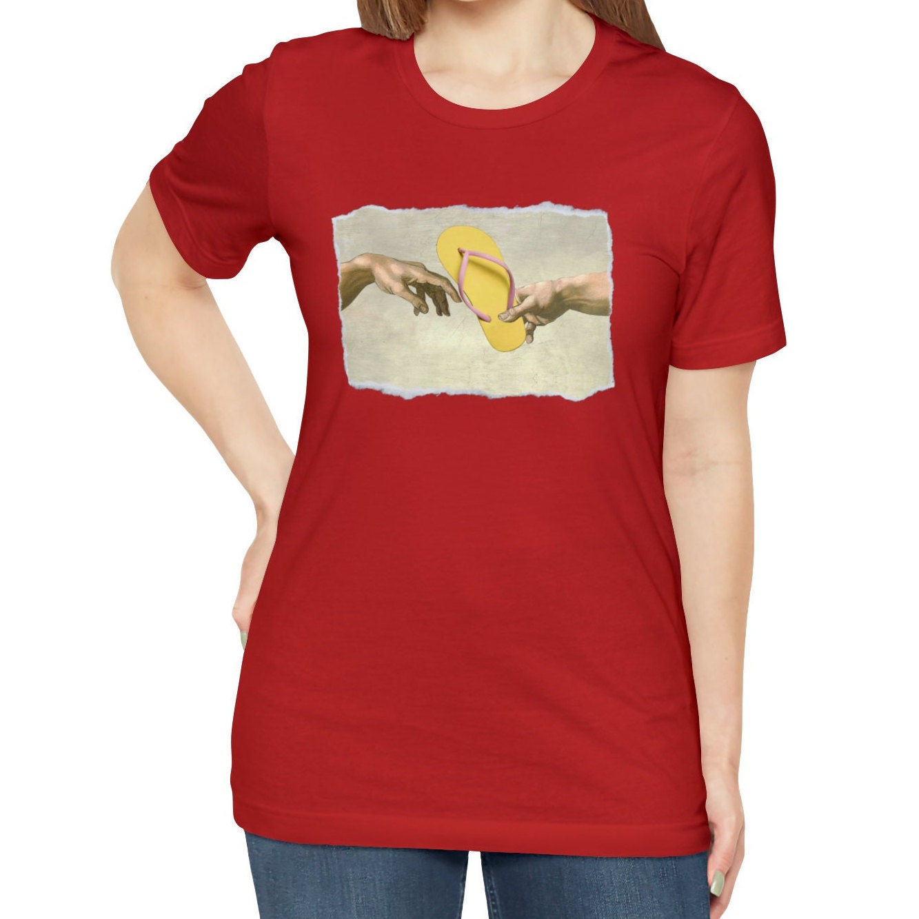 The Creation Of Flip Flop Shirt