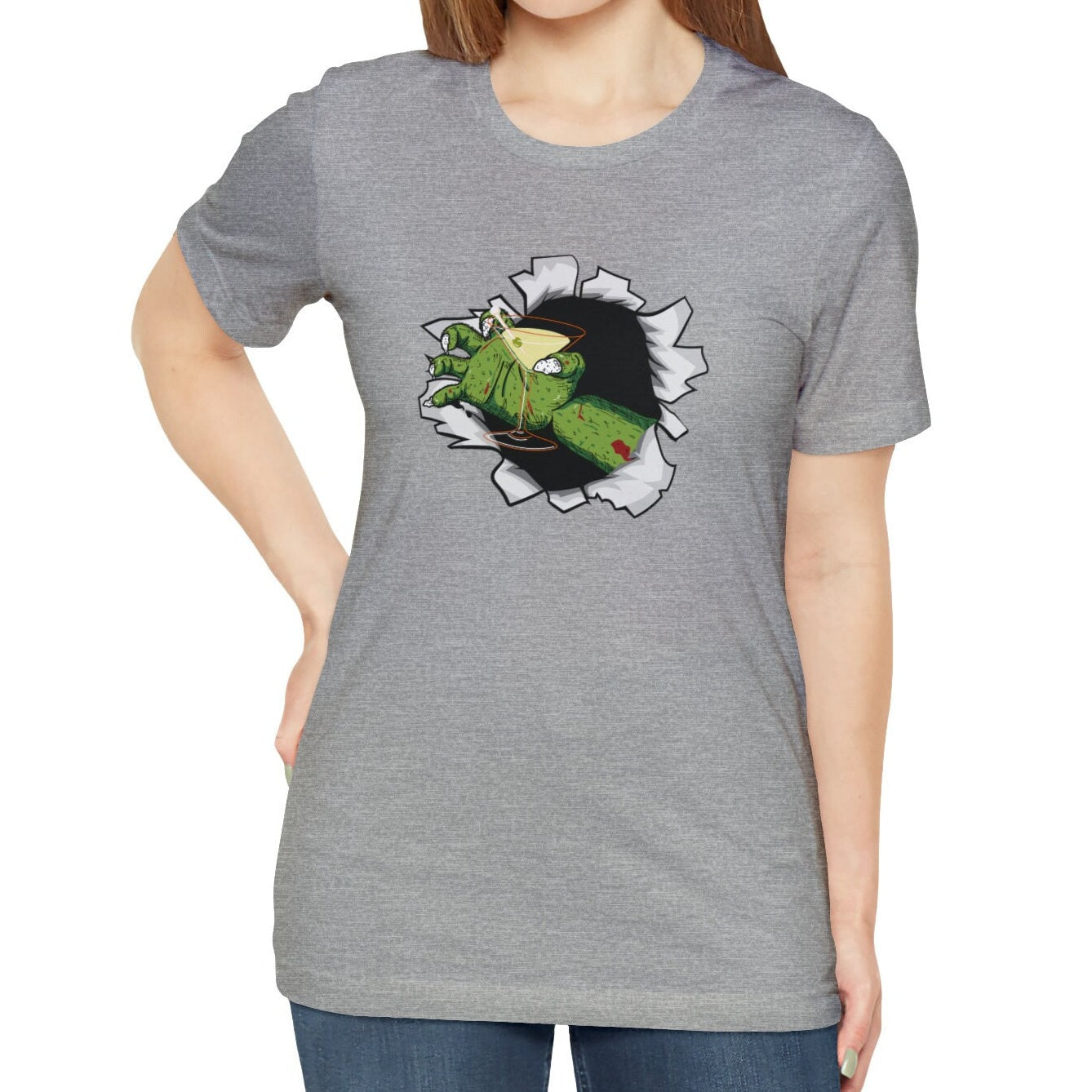 Martini Halloween Zombie Shirt