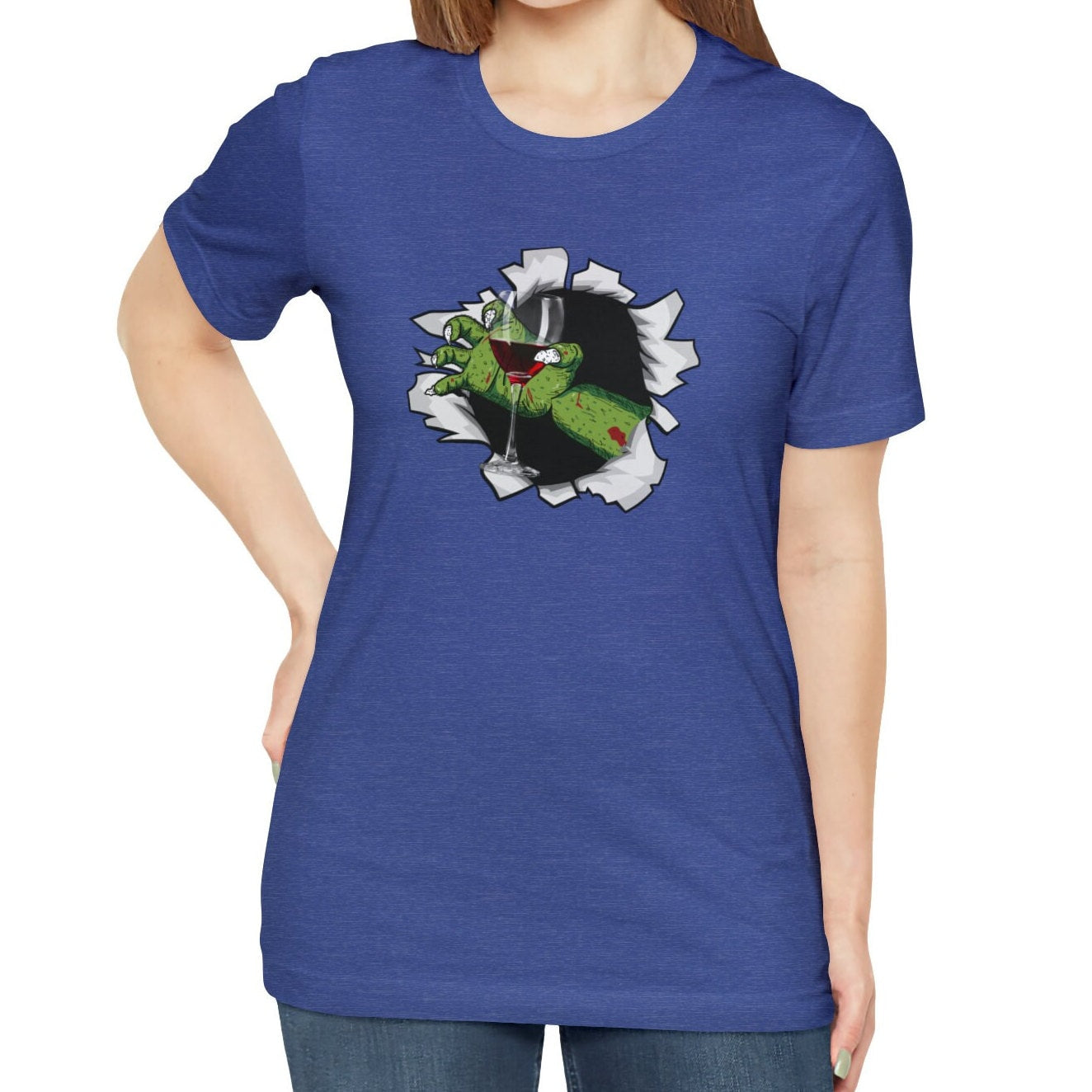 Red Wine Halloween Zombie Shirt