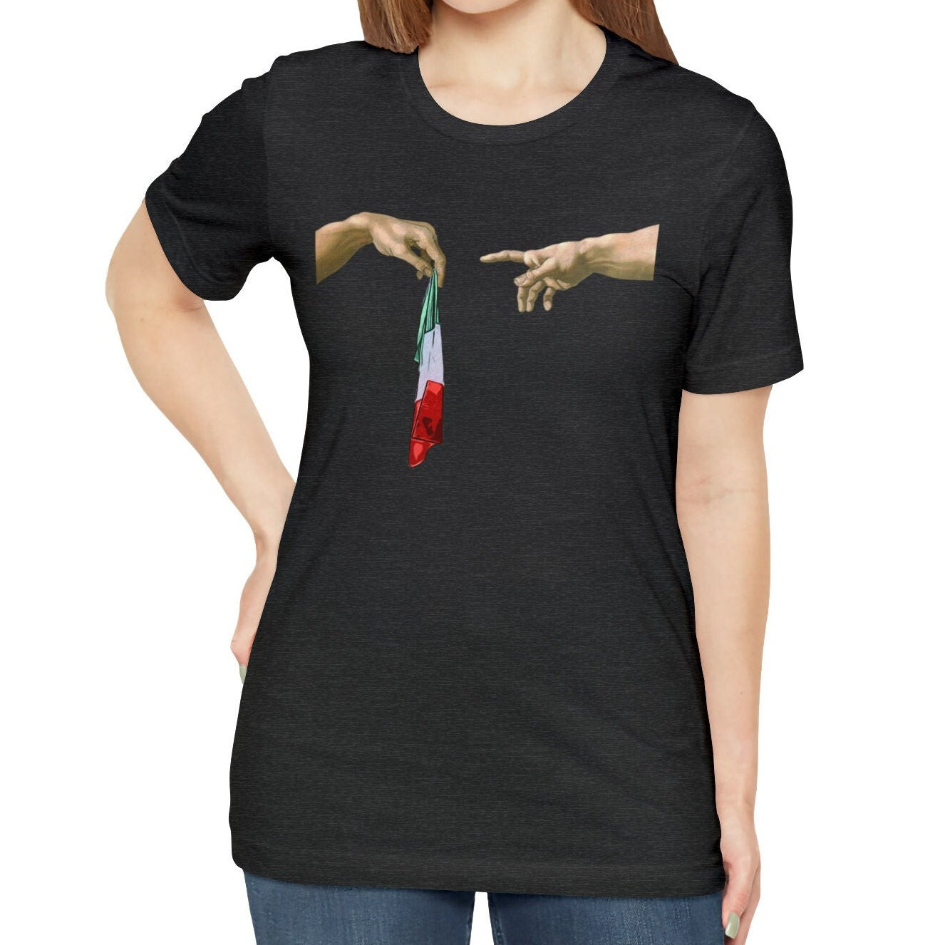 Italy Flag Shirt, The Creation of Adam