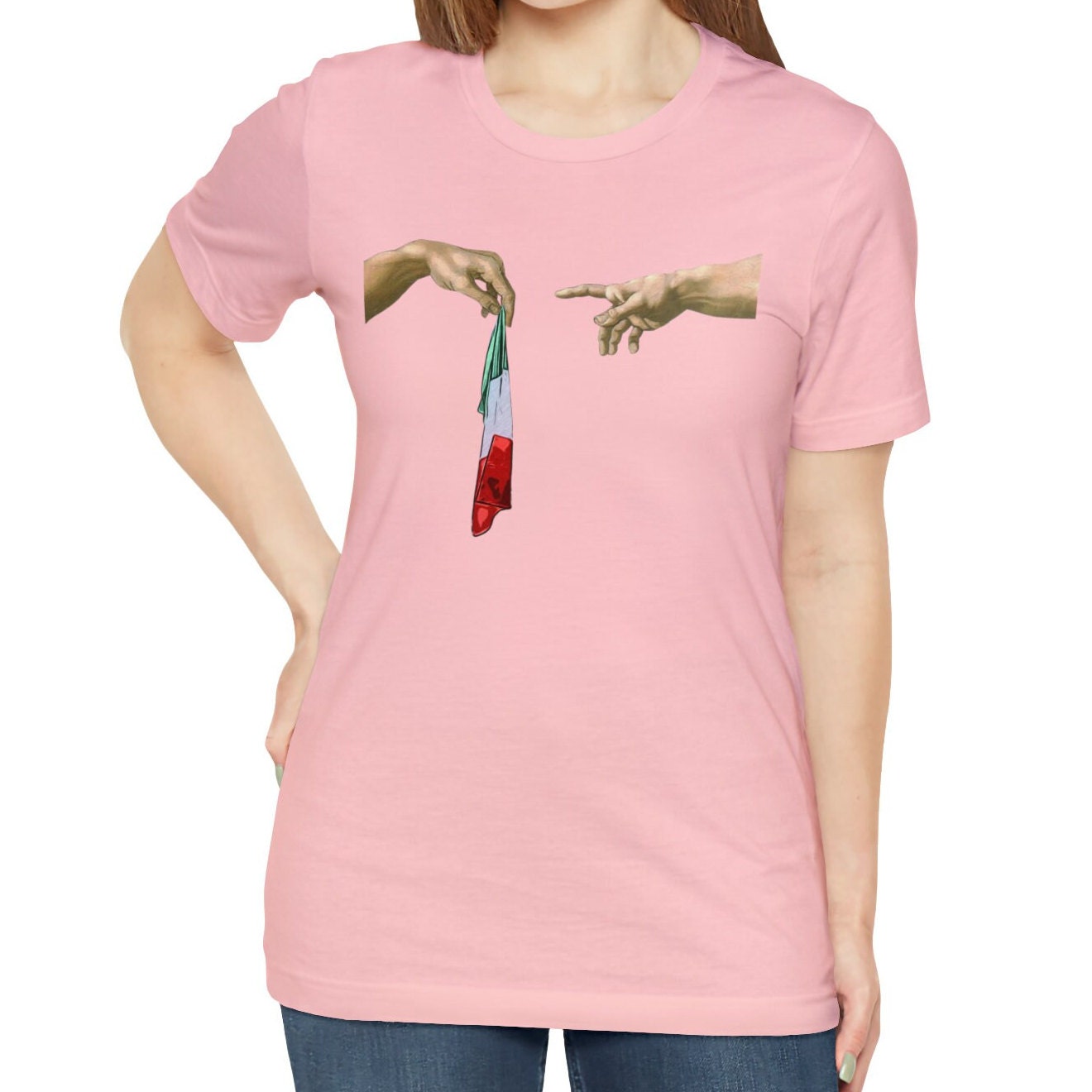 Italy Flag Shirt, The Creation of Adam
