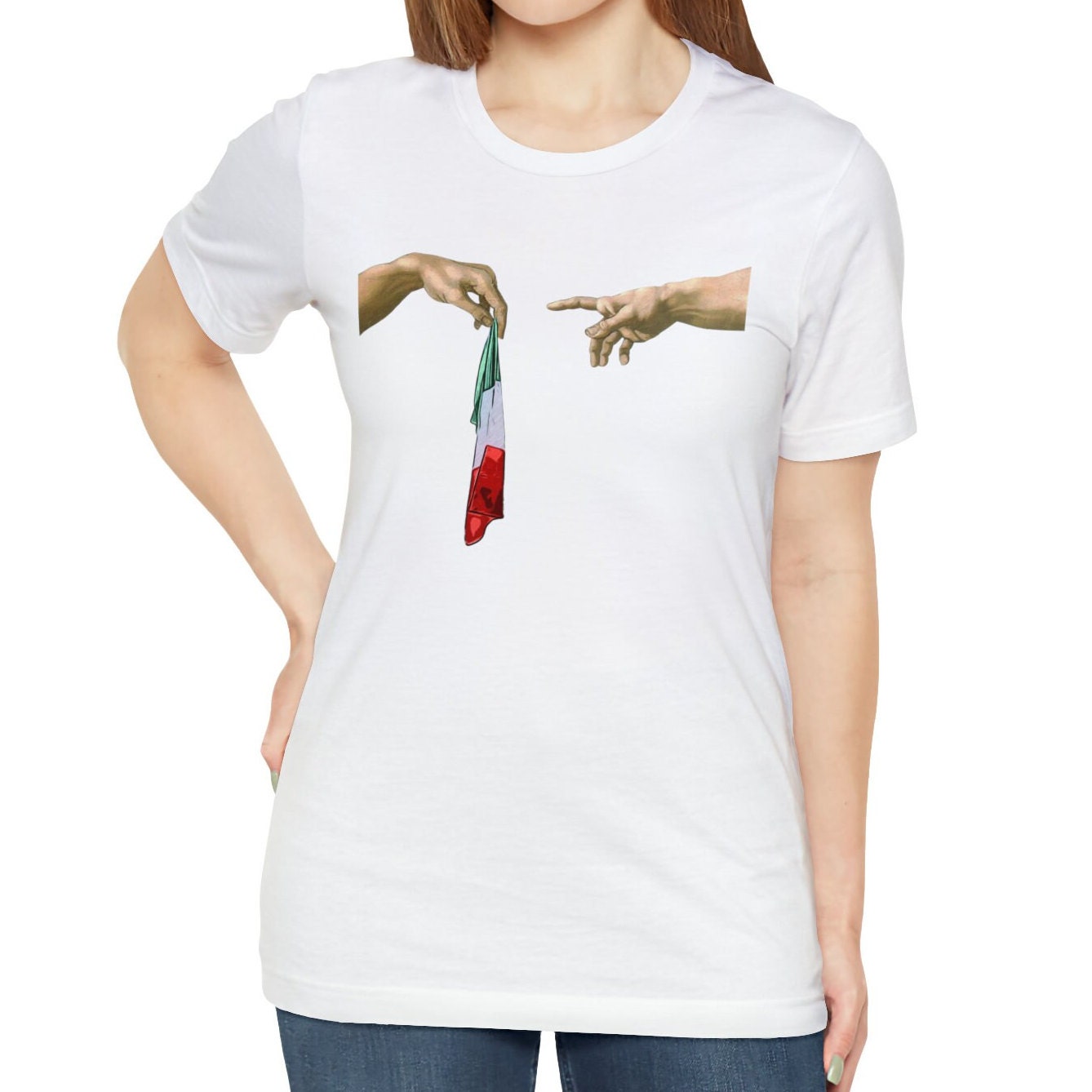 Italy Flag Shirt, The Creation of Adam