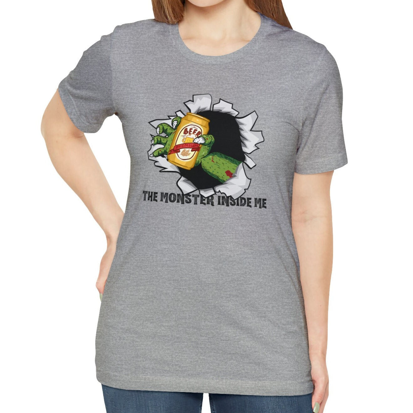 Beer Halloween Shirt The Monster Inside Me