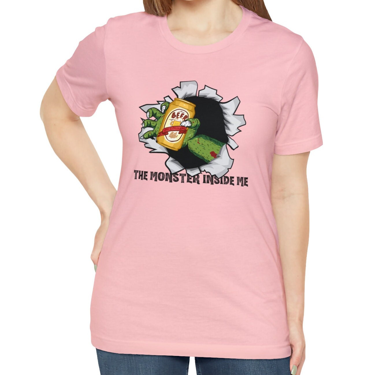 Beer Halloween Shirt The Monster Inside Me
