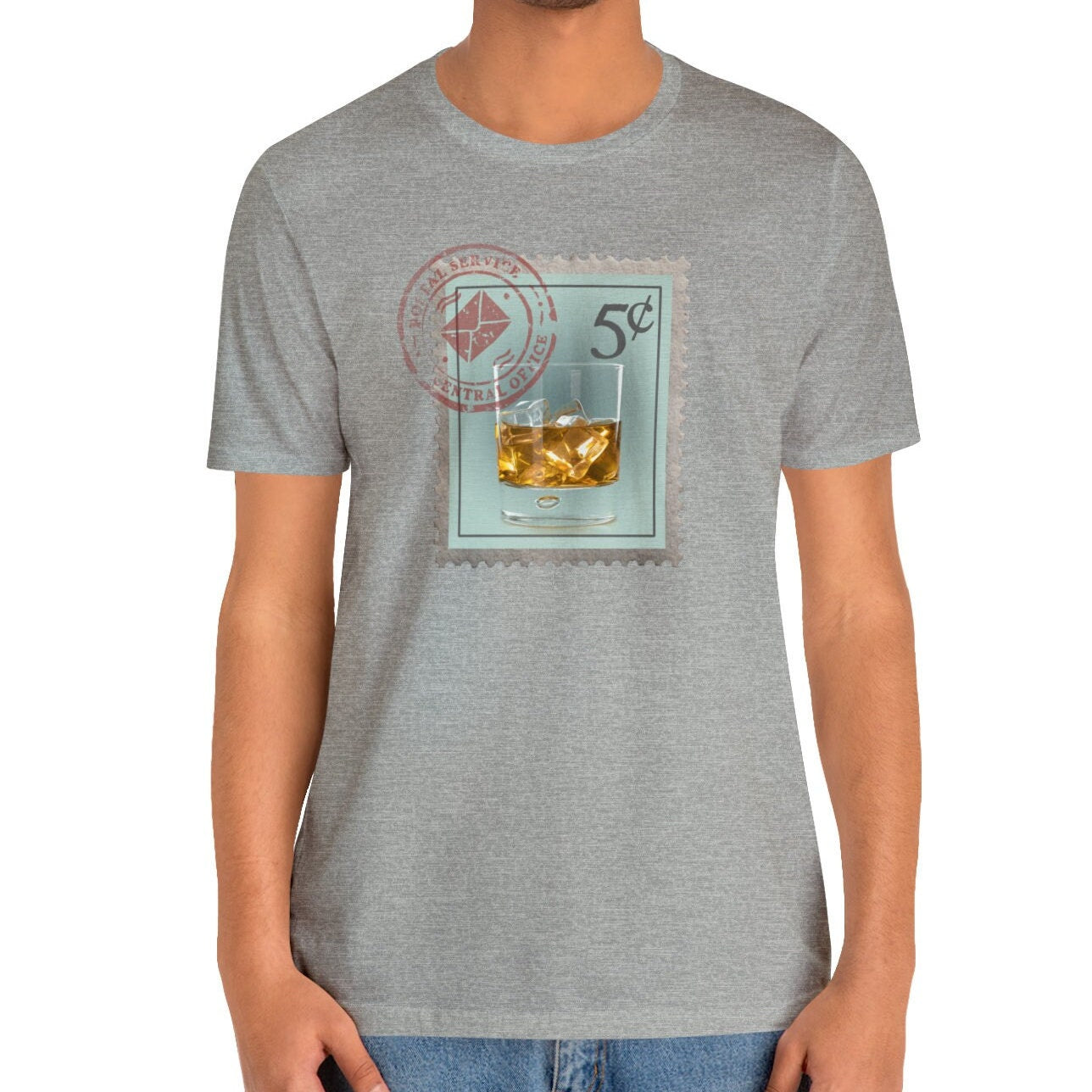 Whiskey Postage Stamp Shirt