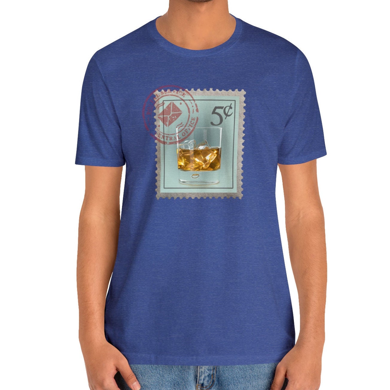 Whiskey Postage Stamp Shirt