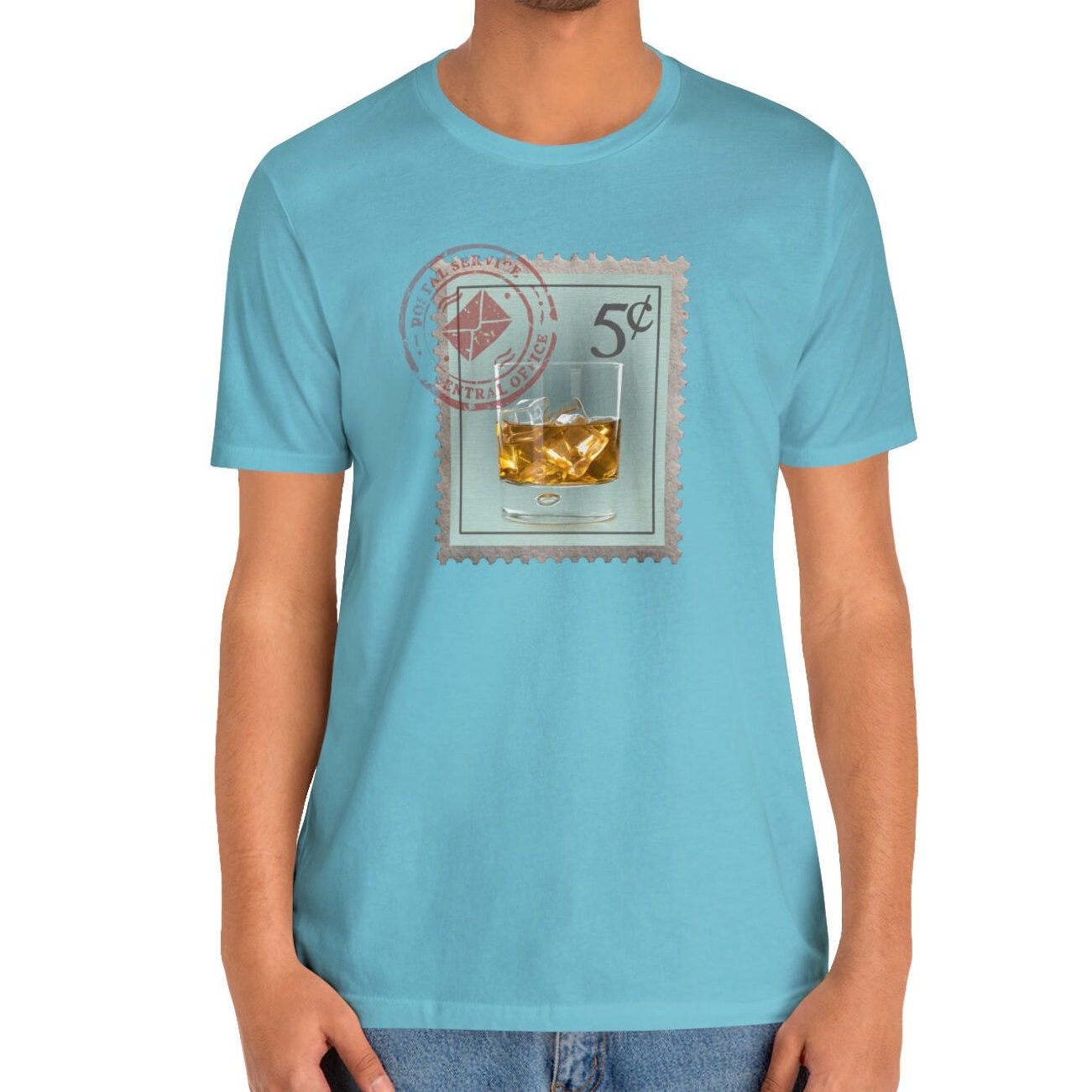 Whiskey Postage Stamp Shirt