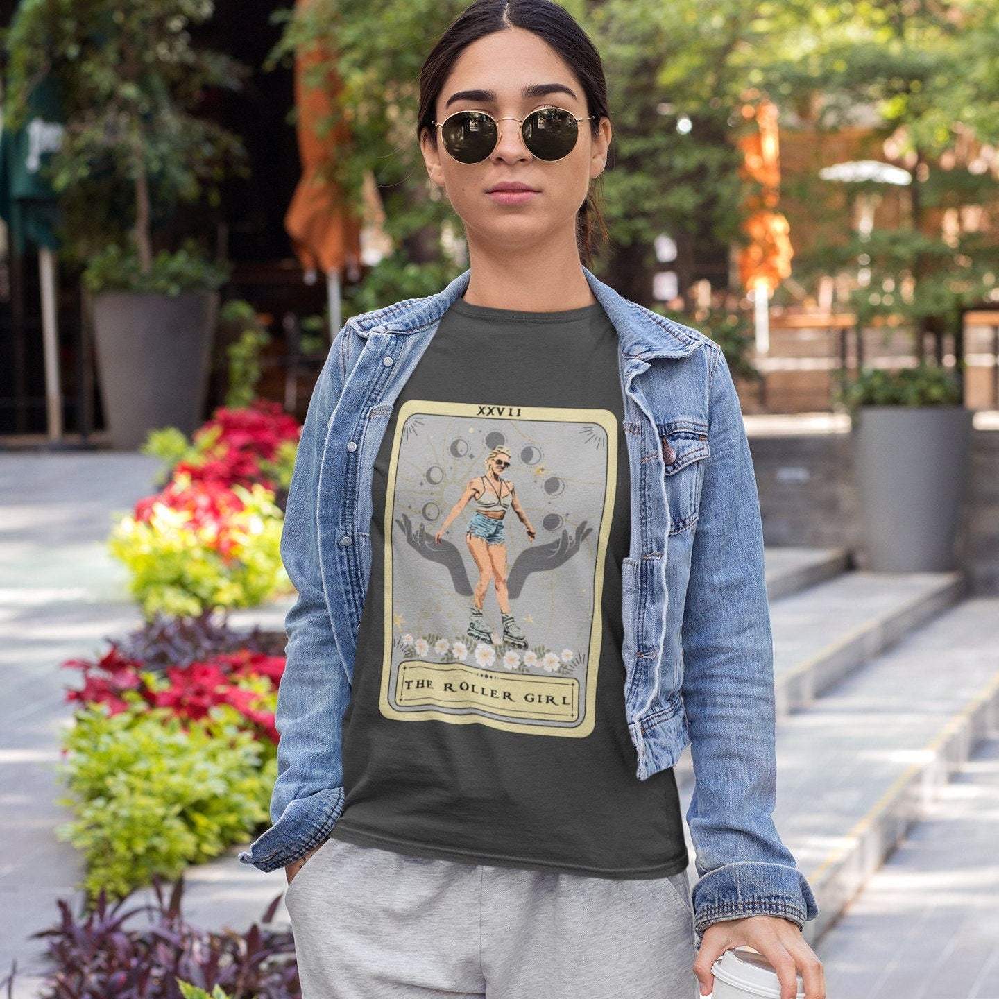 Roller Skate Tarot Card Shirt Rollerblading
