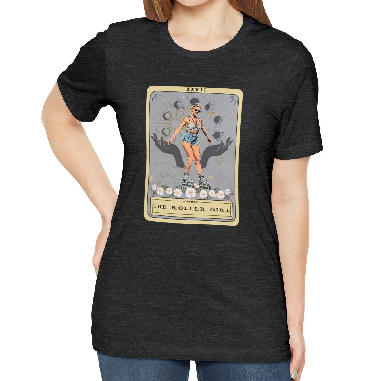 Roller Skate Tarot Card Shirt Rollerblading