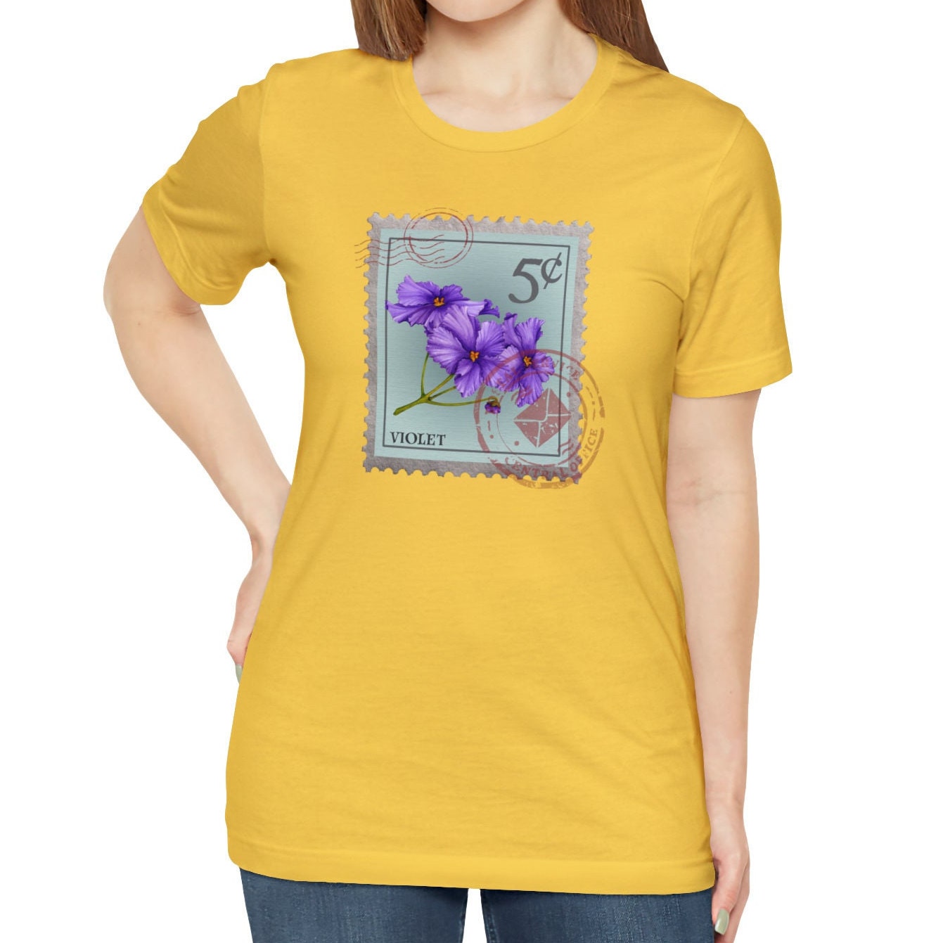 February Birth Month Flower Shirt, Violet
