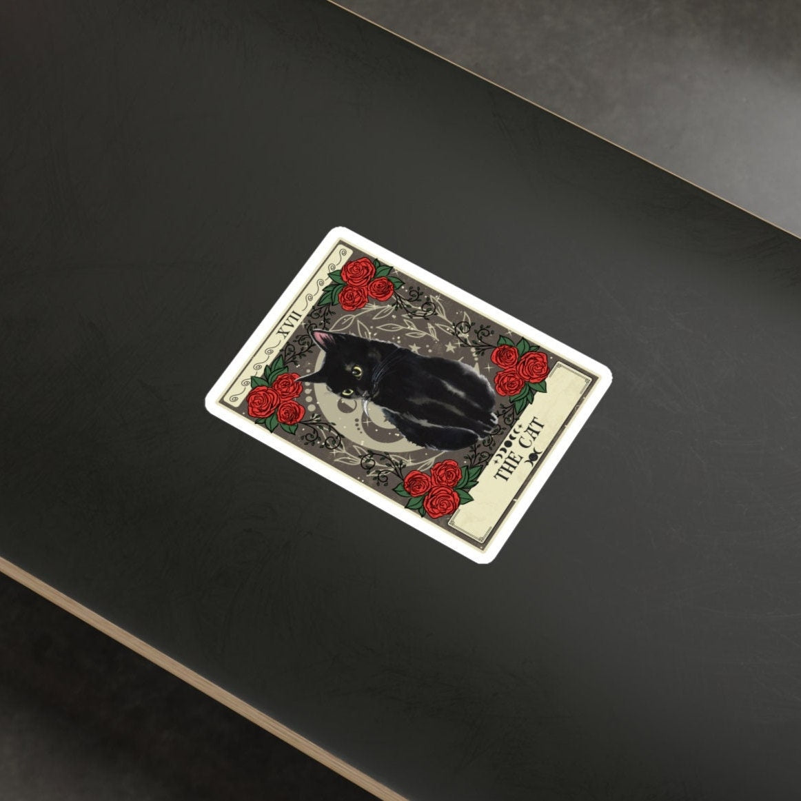Cat Tarot Card Sticker 3" x 4"