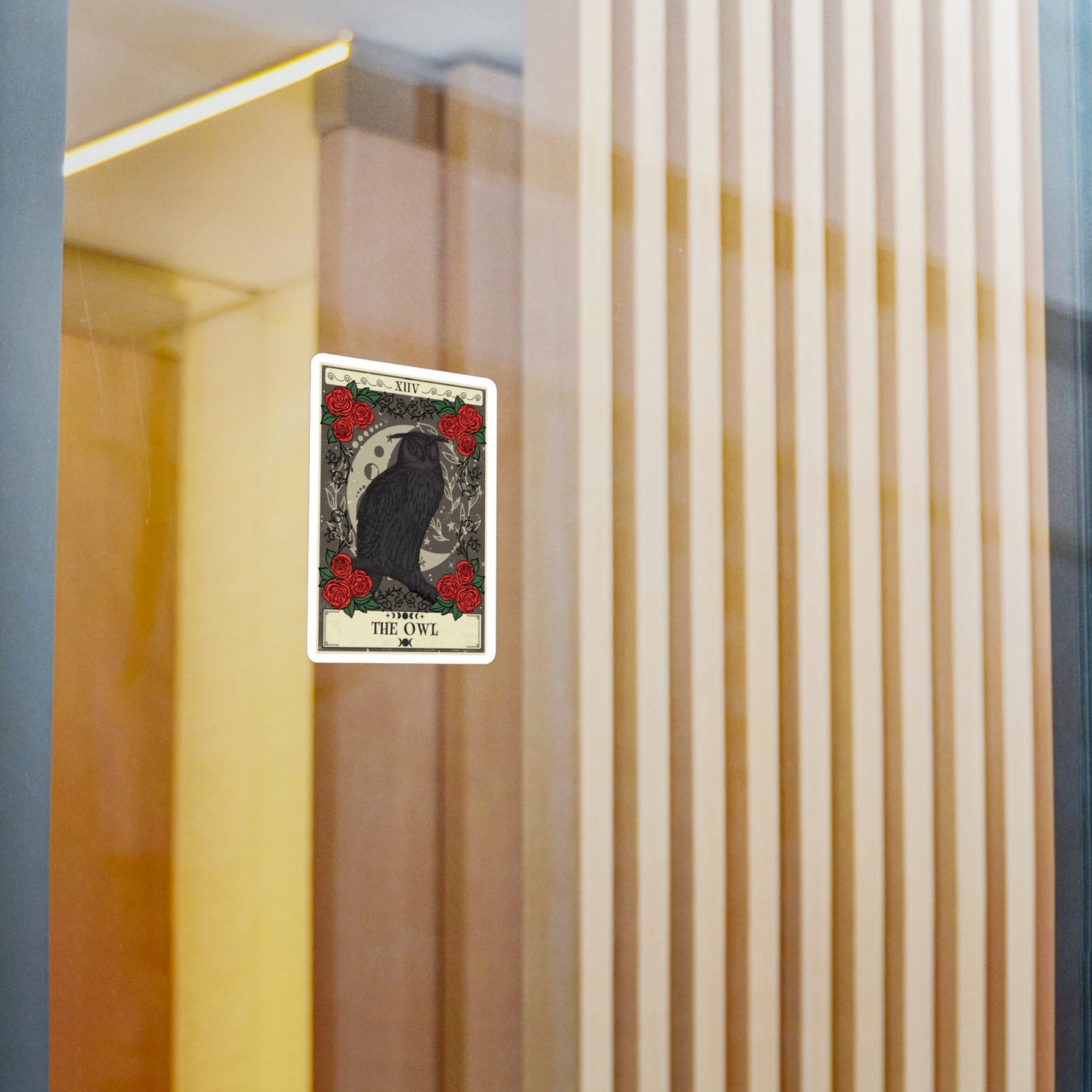 Owl Tarot Card Sticker 3" x 4"
