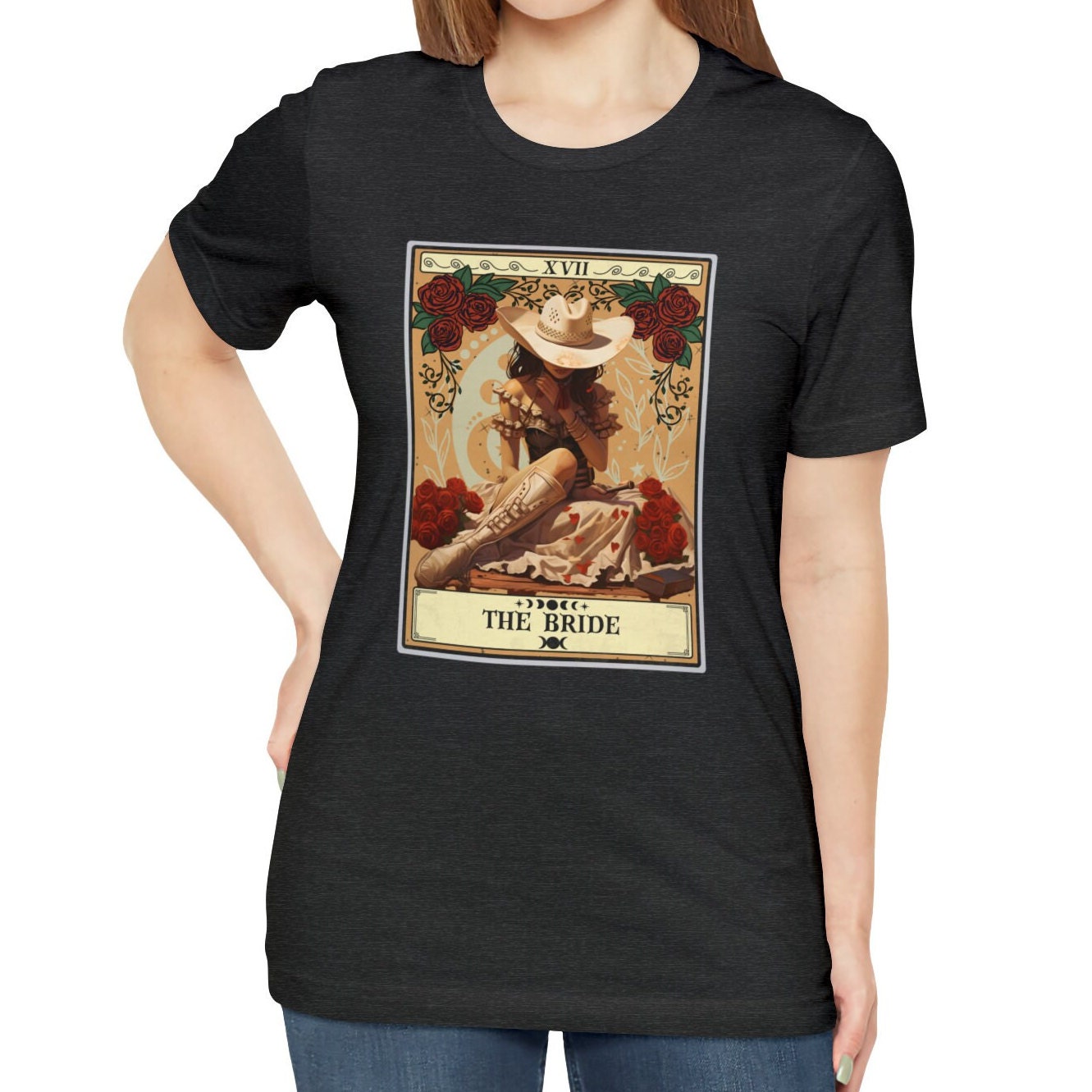 Cowgirl Bride Tarot Card T-Shirt