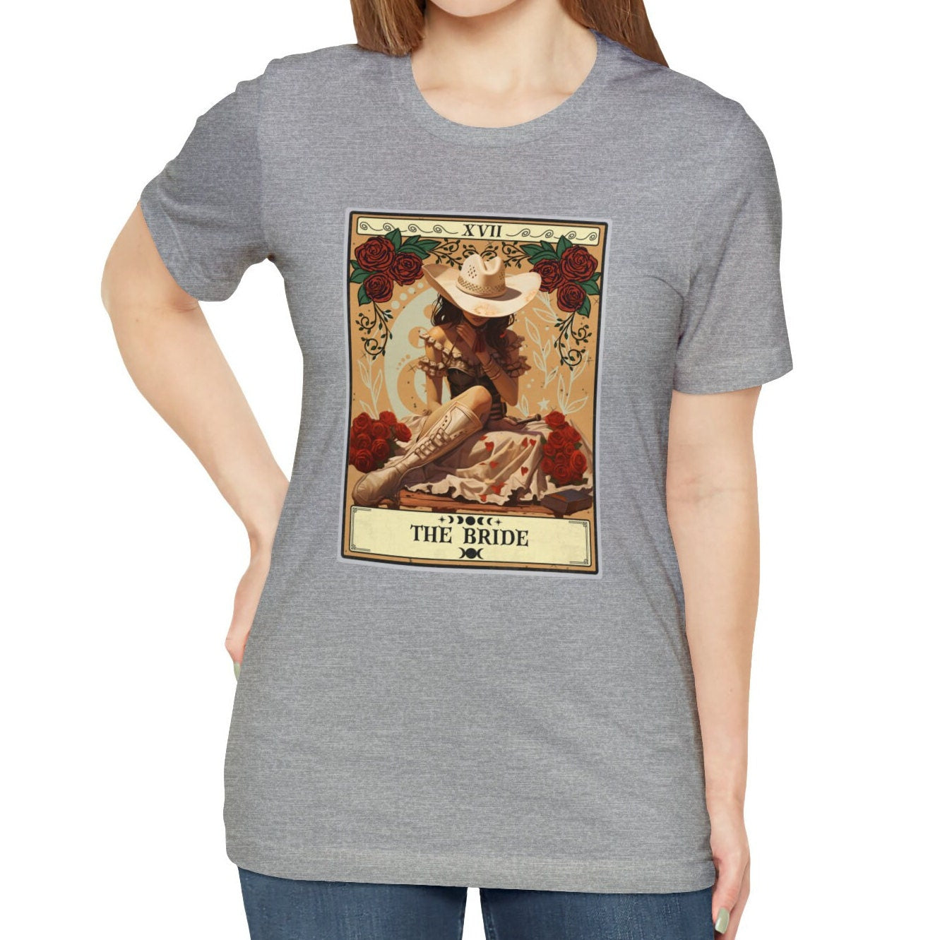 Cowgirl Bride Tarot Card T-Shirt