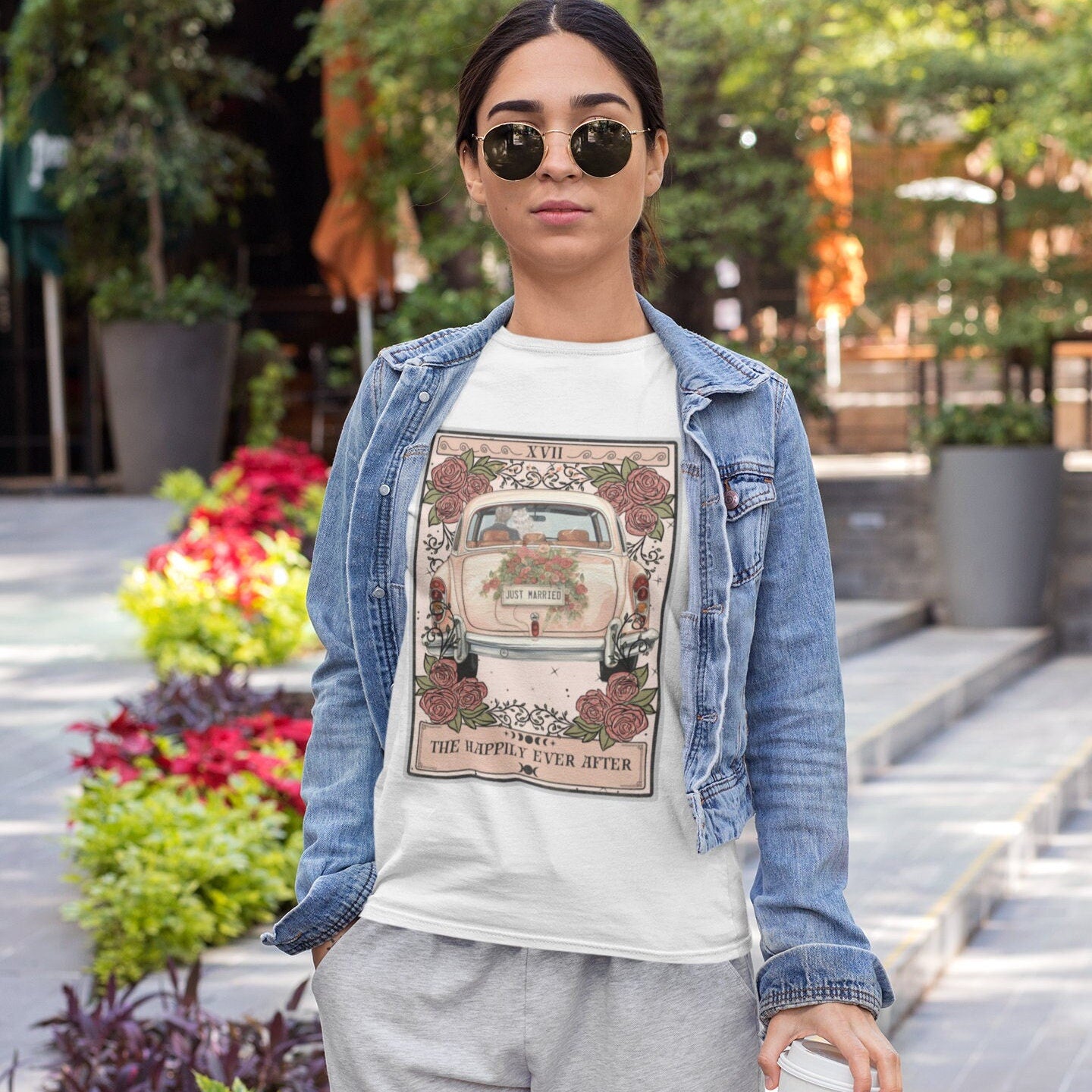 Just Married Tarot Card Shirt