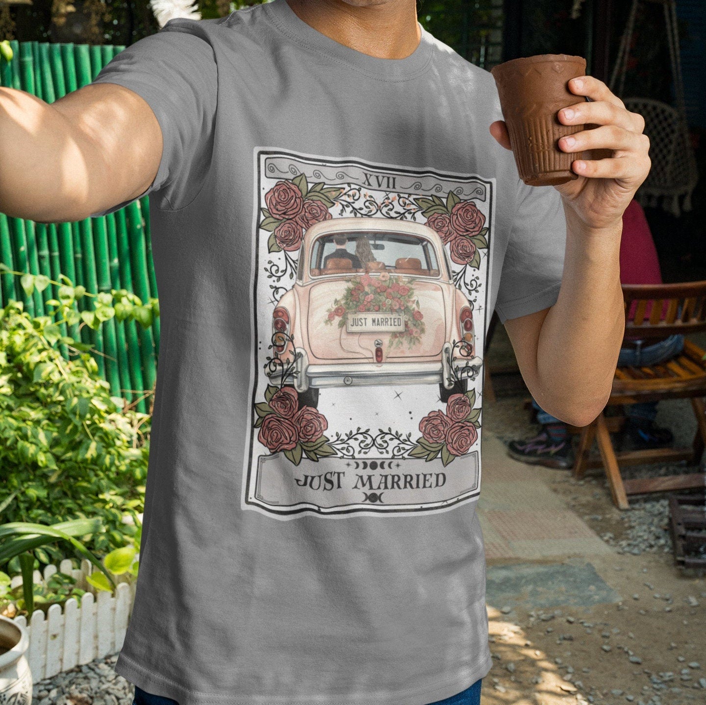 Just Married Tarot Card T-Shirt