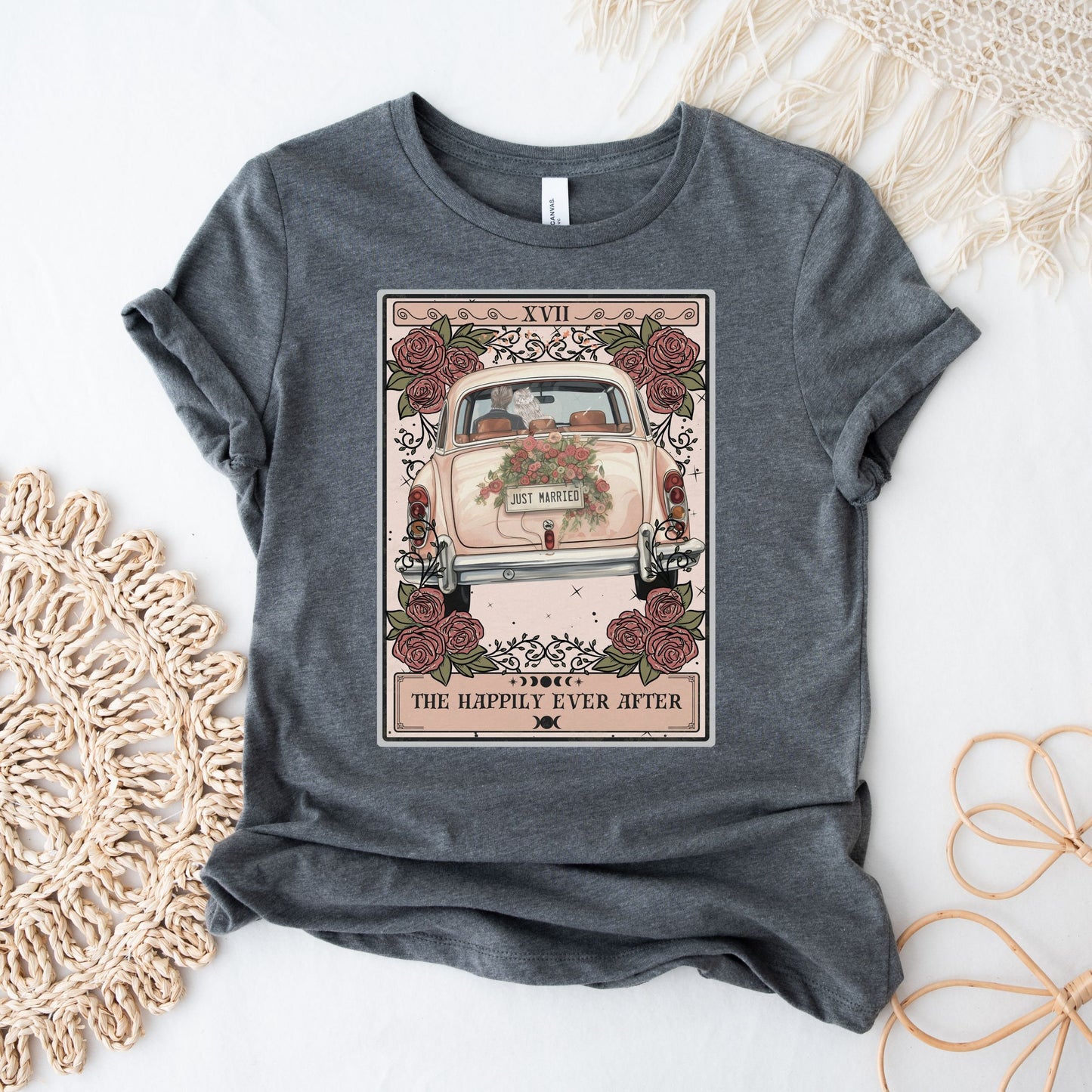 Just Married Tarot Card Shirt