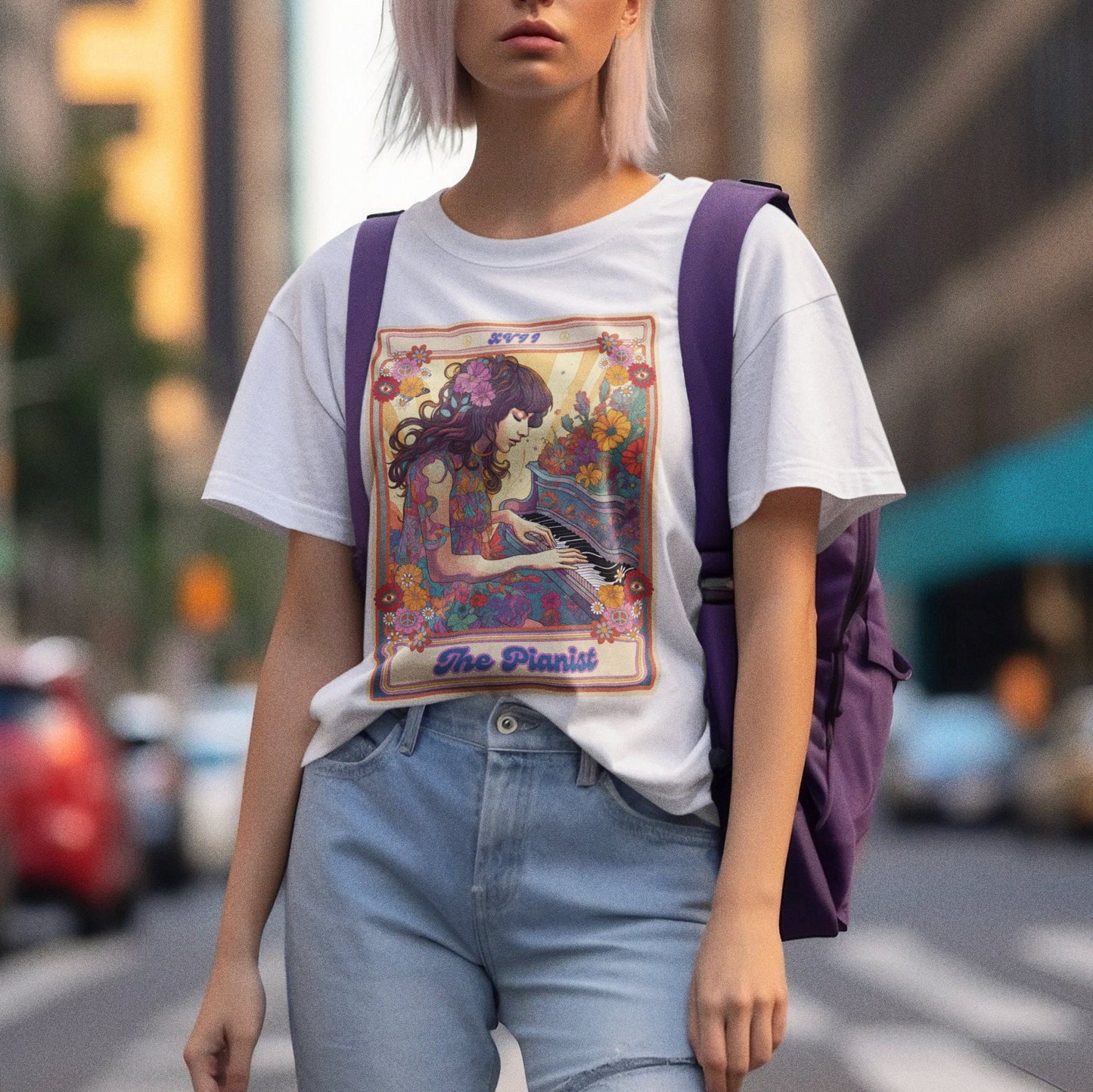 The Pianist Tarot Card Shirt, Piano Player