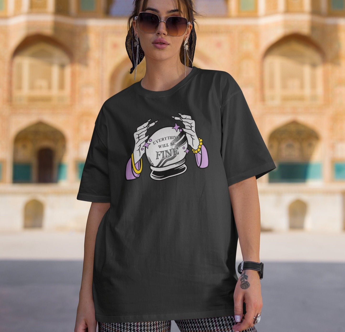 Everything Will Be Fine Crystal Ball Shirt, Fortune Teller