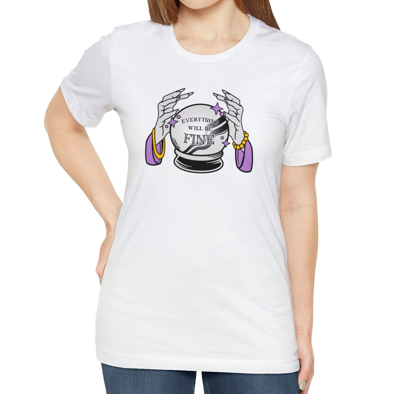 Everything Will Be Fine Crystal Ball Shirt, Fortune Teller