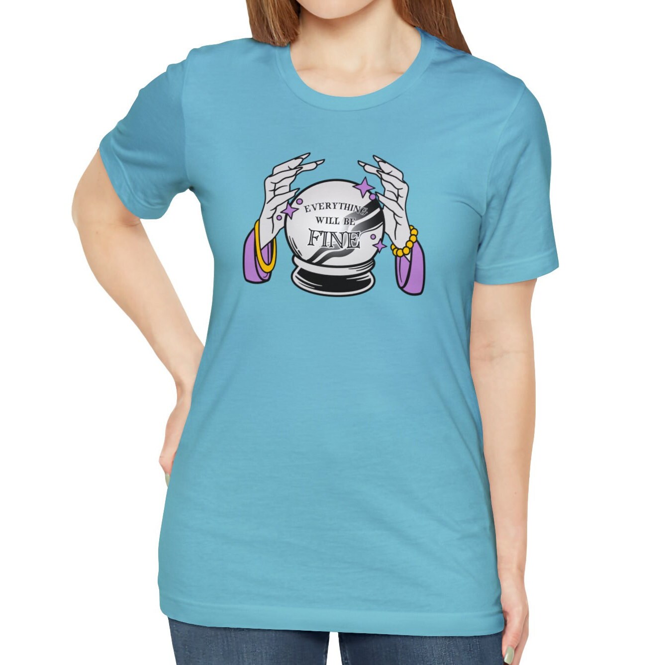 Everything Will Be Fine Crystal Ball Shirt, Fortune Teller